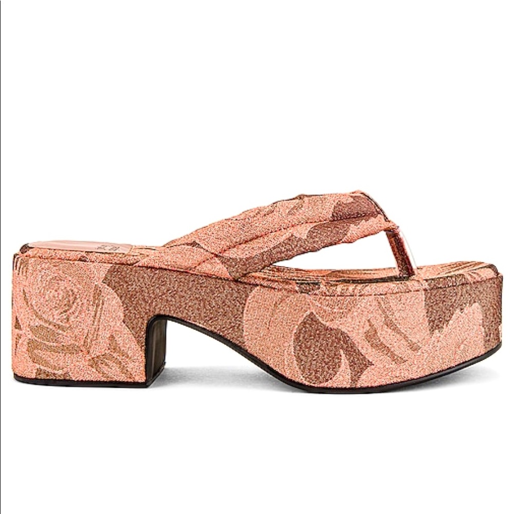 NEW Jeffery Campbell rose gold platform sandal